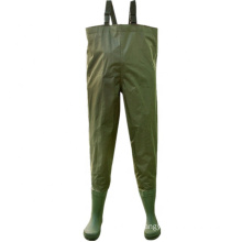 Men's Cheap Hot Sell Nylon/PVC Fly Fishing Chest Waders with PVC Boots
